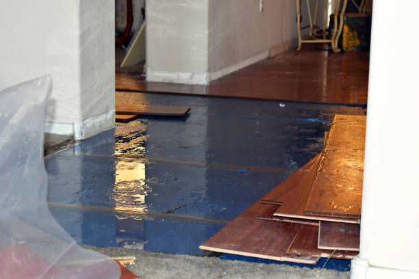 Professional Flood Damage Restoration technician working in Ridgeway, SC